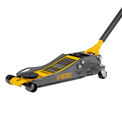 Домкрат гидравлический подкатной, 3 т, 75-500 мм, быстрый подъем, низкий подхват, проф. Denzel по ценам производителя в Санкт-Петербурге с доставкой по всей России