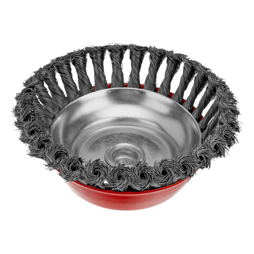 Щетка для УШМ, 150 мм, М14, "чашка", крученая проволока 0.5 мм Matrix по ценам производителя в Санкт-Петербурге с доставкой по всей России