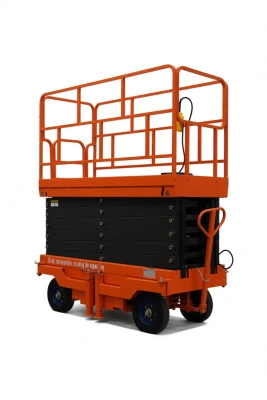 Подъемник ножничный передвижной 500 кг 9/11 м TOR SJY-0,5-9 AC 380В сетевой (G)