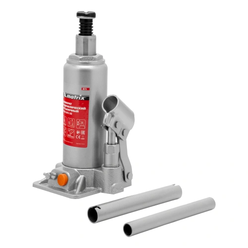 Домкрат гидравлический бутылочный, 4 т, h подъема 194-372 мм, в пластиковом кейсе Matrix по ценам производителя в Санкт-Петербурге с доставкой по всей России