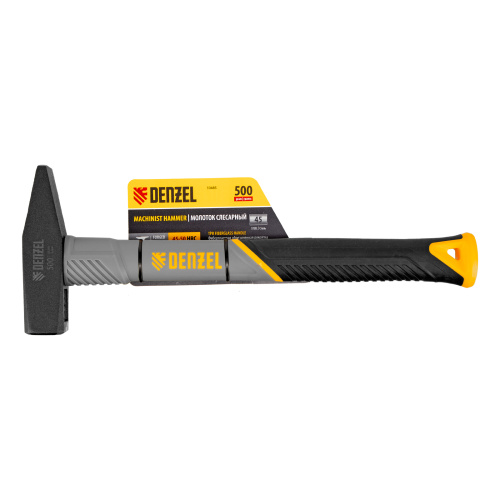Молоток слесарный, 500 г, кованый, фибергласовая рукоятка c TPR покрытием Denzel купить в Москве с доставкой по всей России | ProtosMarket.ru