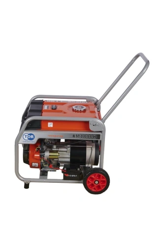 Генератор бензиновый 3,3 кВт 220В 16 л с электростартером и колесами TOR KM4800H по ценам производителя в Санкт-Петербурге с доставкой по всей России