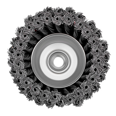 Щетка для УШМ, 125 мм, М14, "чашка", двухрядная, крученая проволока 0.8 мм Matrix купить в Москве с доставкой по всей России | ProtosMarket.ru