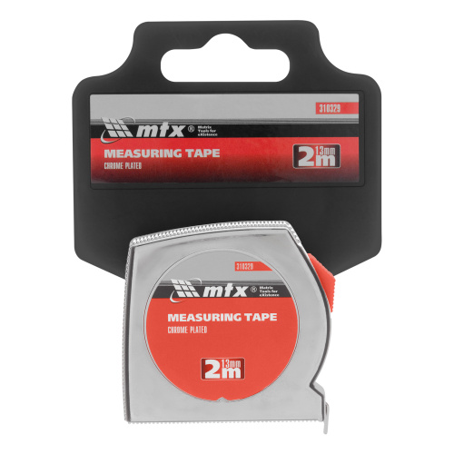 Рулетка Chrom, 2 м x 13 мм, хромированный корпус MTX по ценам производителя в Санкт-Петербурге с доставкой по всей России