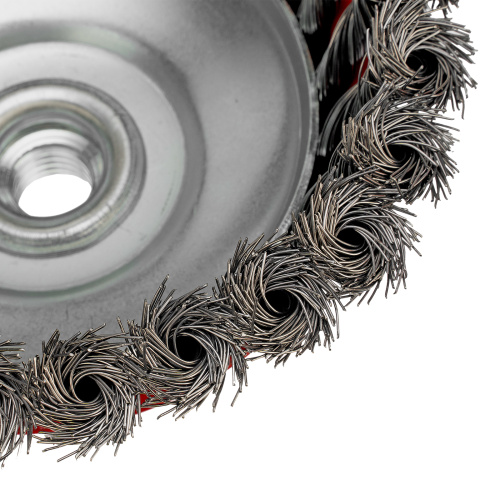 Щетка для УШМ, 125 мм, М14, "чашка", крученая проволока 0.35 мм Matrix по ценам производителя в Санкт-Петербурге с доставкой по всей России