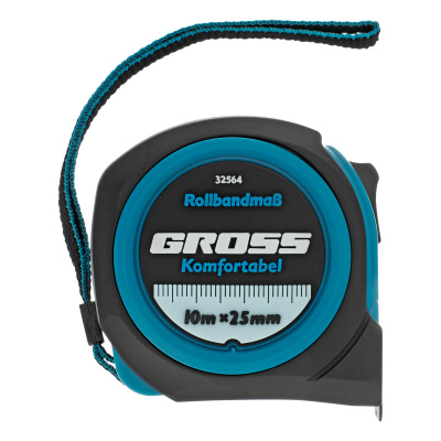 Рулетка Komfortabel 10 м х 25 мм,обрезиненный корпус Gross купить в Москве с доставкой по всей России | ProtosMarket.ru