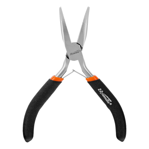 Длинногубцы изогнутые Mini, 130 мм, никелированные, авторазжим Sparta купить в Москве с доставкой по всей России | ProtosMarket.ru