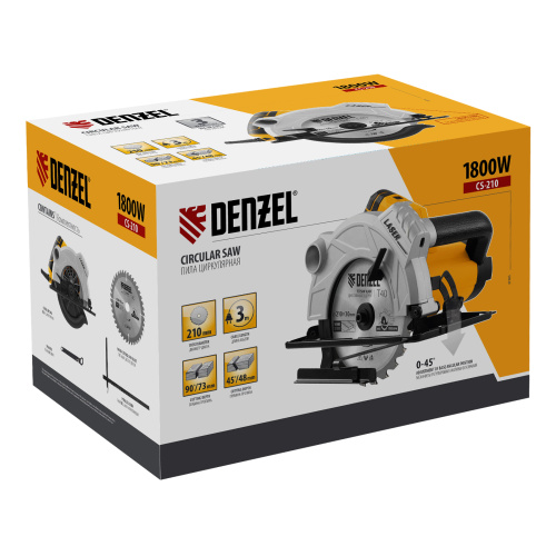 Пила циркулярная CS-210, 1800 Вт, 210 мм Denzel купить в Москве с доставкой по всей России | ProtosMarket.ru
