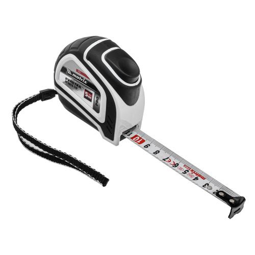 Рулетка Autostop,5 м х 19 мм,двухкомпонентный корпус,автоматическая фиксация,Pro Matrix по ценам производителя в Санкт-Петербурге с доставкой по всей России