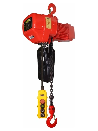 1т 100м таль цепная ТЭЦ OCALIFT H01-01S 380в для высотных работ на крюке по ценам производителя в Санкт-Петербурге с доставкой по всей России