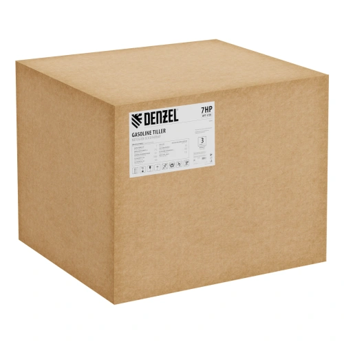 Мотоблок DPT-370S, 7 л.с., ремен.сцеп, фрез 3х4, ШОМ, передачи 3В/1Н Denzel по ценам производителя в Санкт-Петербурге с доставкой по всей России