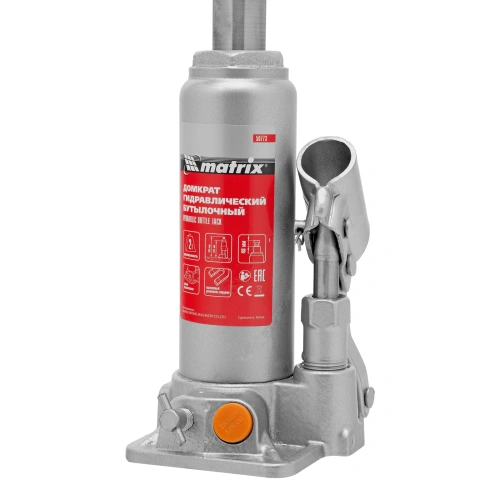 Домкрат гидравлический бутылочный, 2 т, h подъема 181-345 мм, в пластиковом кейсе Matrix по ценам производителя в Санкт-Петербурге с доставкой по всей России