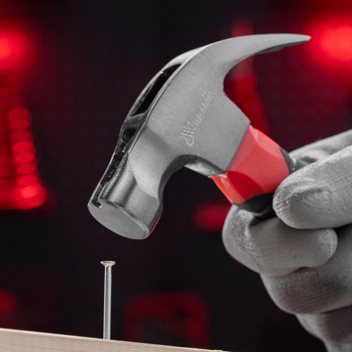 Молоток-гвоздодер мини, боек с магнитом, фибергласовая двухкомпонентная рукоятка, 250 г Matrix купить в Москве с доставкой по всей России | ProtosMarket.ru