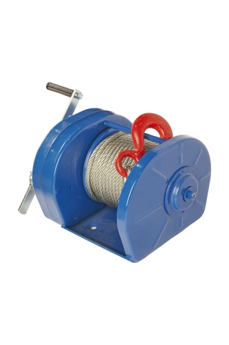 Лебедка ручная барабанная с тросом 3000кг  40м с храповым механизмом TOR JHW по ценам производителя в Санкт-Петербурге с доставкой по всей России