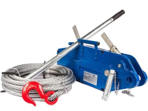 Лебедка рычажная тросовая TOR МТМ 3200 3,2 т L=20м (стальной корпус) по ценам производителя в Санкт-Петербурге с доставкой по всей России