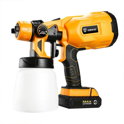 Краскопульт аккумуляторный DEKO DKSG20K2, 20В, 800 мл, 1*2.0Ач по ценам производителя в Санкт-Петербурге с доставкой по всей России