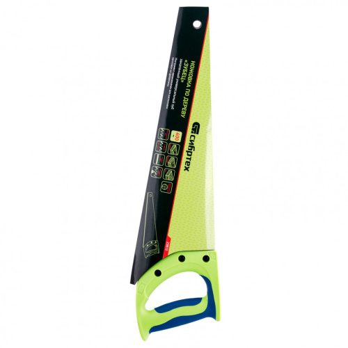 Ножовка по дереву "Зубец", 400 мм, 7-8 TPI, каленый зуб 3D, двухкомпонентная рукоятка Сибртех купить в Москве с доставкой по всей России | ProtosMarket.ru