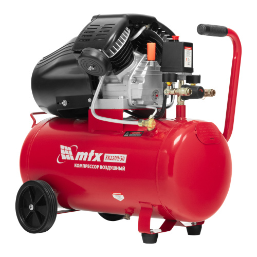 Компрессор воздушный КК-2200/50, 2,2 кВт, 350 л/мин, 50 л, прямой привод, масляный MTX купить в Москве с доставкой по всей России | ProtosMarket.ru
