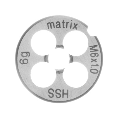 Плашка М6 х 1 мм, Р6М5 Matrix купить в Москве с доставкой по всей России | ProtosMarket.ru