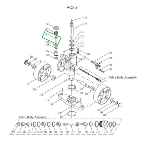 Шток нагнетательный для гидравлических тележек AC25 по ценам производителя в Санкт-Петербурге с доставкой по всей России