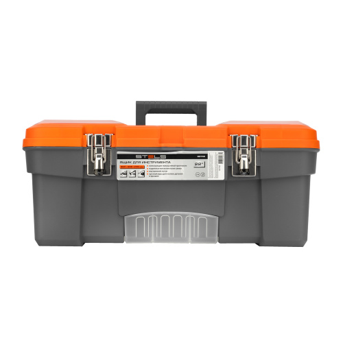 Ящик для инструмента с мет. замками 22", 560х285x235 мм Stels купить в Москве с доставкой по всей России | ProtosMarket.ru