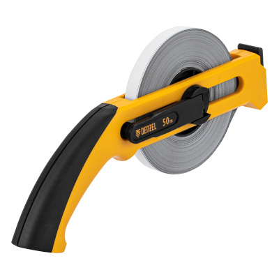 Рулетка геодезическая 50 м х 13 мм, открытый корпус, металлическая лента Denzel купить в Москве с доставкой по всей России | ProtosMarket.ru