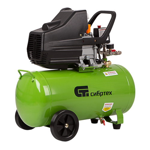 Компрессор воздушный КК-1500/50, 1.5 кВт, 198 л/мин, 50 л, прямой привод, масляный Сибртех по ценам производителя в Санкт-Петербурге с доставкой по всей России