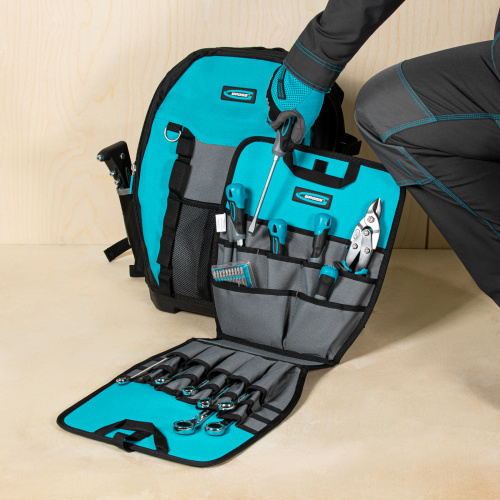 Рюкзак для инструмента Experte, 77 карманов, пластиковое дно, органайзер, 360 х 205 х 470 мм Gross купить в Москве с доставкой по всей России | ProtosMarket.ru