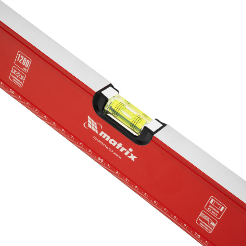 Уровень алюминиевый, фрезерованный, 3 глазка, рукоятки, 1200 мм Matrix купить в Москве с доставкой по всей России | ProtosMarket.ru