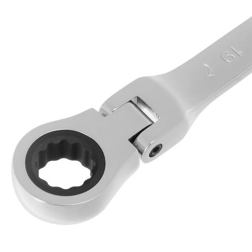 Ключ комбинированный трещоточный, 19 мм, CrV, шарнирный, зеркальный хром Matrix Professional купить в Москве с доставкой по всей России | ProtosMarket.ru