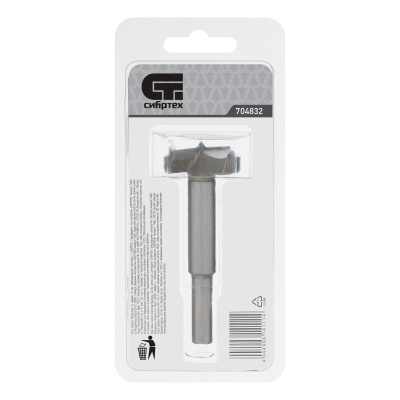 Сверло Форстнера по дереву, 32 мм, цилиндрический хвостовик Сибртех купить в Москве с доставкой по всей России | ProtosMarket.ru