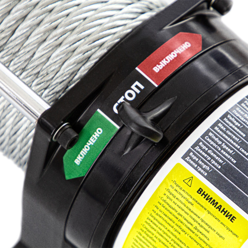 Лебедка автомобильная электрическая LB-3000.3.6 т, 3.4 кВт, 12 В Denzel по ценам производителя в Санкт-Петербурге с доставкой по всей России