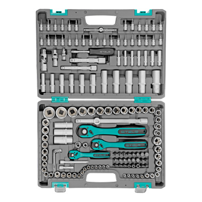 Набор инструментов, 1/4", 3/8", 1/2", Cr-V, S2, усиленный кейс, 151 предмет Stels купить в Москве с доставкой по всей России | ProtosMarket.ru