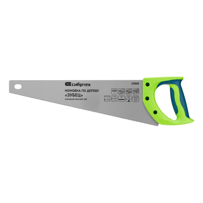 Ножовка по дереву"Зубец" для точных пильных работ, 400 мм, каленый зуб 2D, 14 TPI, двухкомпонентная рукоятка Сибртех купить в Москве с доставкой по всей России | ProtosMarket.ru