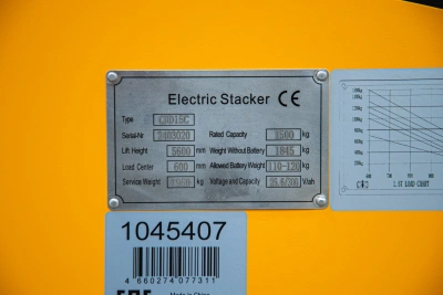 Штабелер самоходный 1,5 т 6,5 м TOR CDD15C Li-ion с кабиной 24/300 В/Ач по ценам производителя в Санкт-Петербурге с доставкой по всей России