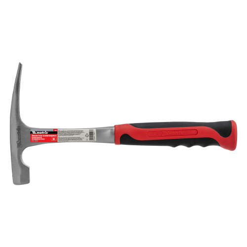Молоток каменщика, 600 г, цельнометаллический, двухкомпонентная рукоятка Matrix купить в Москве с доставкой по всей России | ProtosMarket.ru