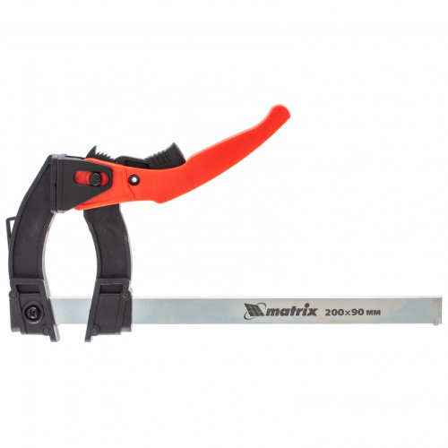 Струбцина реечная быстрозажимная, пластиковый корпус рычажно-храповой механизм, 100 х 90 х 195 мм, штанга 5 х 20 мм Matrix купить в Москве с доставкой по всей России | ProtosMarket.ru