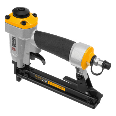 Степлер пневматический PS8016 для прямоугольных скоб 21GA от 6 до 16 мм Denzel купить в Москве с доставкой по всей России | ProtosMarket.ru