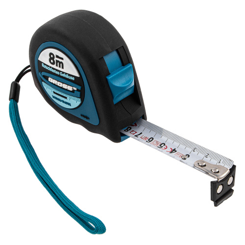 Рулетка "Ergonomisch",8 м x 25 мм,магнитный обрезиненный зацеп Gross по ценам производителя в Санкт-Петербурге с доставкой по всей России