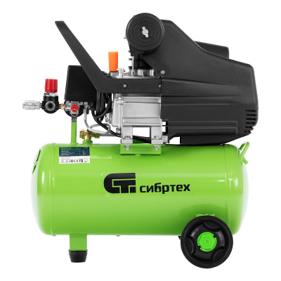 Компрессор воздушный КК-1100/22, 1, 1 кВт, 135 л/мин, 22 л, прямой привод, масляный Сибртех по ценам производителя в Санкт-Петербурге с доставкой по всей России