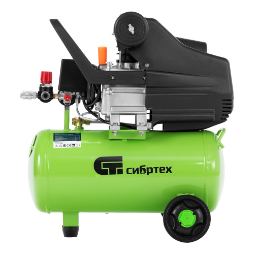 Компрессор воздушный КК-1100/22, 1, 1 кВт, 135 л/мин, 22 л, прямой привод, масляный Сибртех по ценам производителя в Санкт-Петербурге с доставкой по всей России