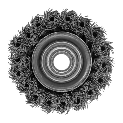 Щетка для УШМ, 75 мм, М14, "чашка", крученая металлическая проволока Сибртех по ценам производителя в Санкт-Петербурге с доставкой по всей России