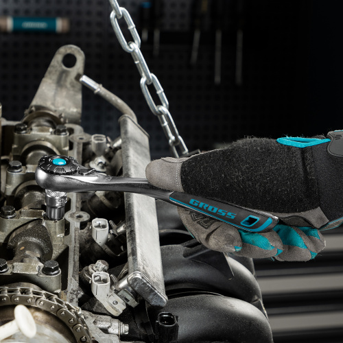 Набор торцевых головок, трещотка 120 зубьев, 3/8", CrV, 12 предметов Gross купить в Москве с доставкой по всей России | ProtosMarket.ru