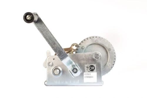 Лебедка ручная барабанная с тросом 1000кг  10м оцинкованная TOR FD по ценам производителя в Санкт-Петербурге с доставкой по всей России