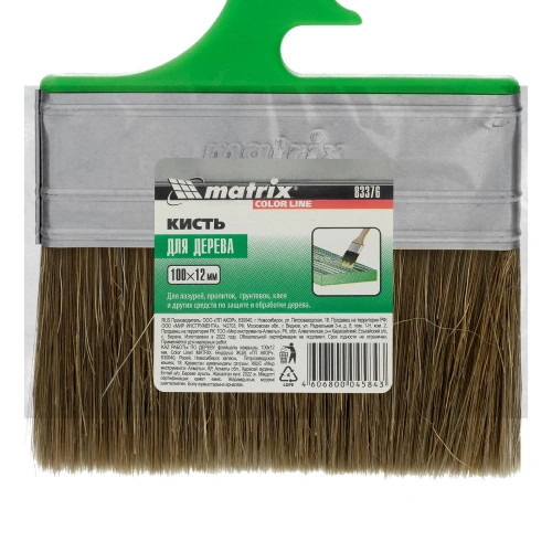 Кисть флейцевая "Работы по дереву" Color Line 100 х 12 мм Matrix купить в Москве с доставкой по всей России | ProtosMarket.ru