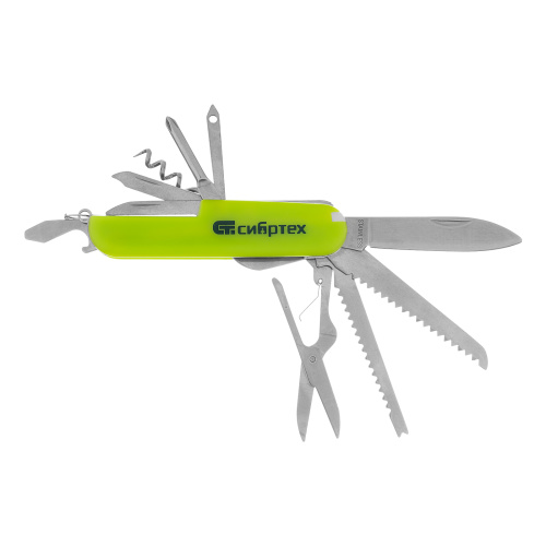 Нож многофункциональный, компактный размер, 15 функций, 90 мм Сибртех по ценам производителя в Санкт-Петербурге с доставкой по всей России