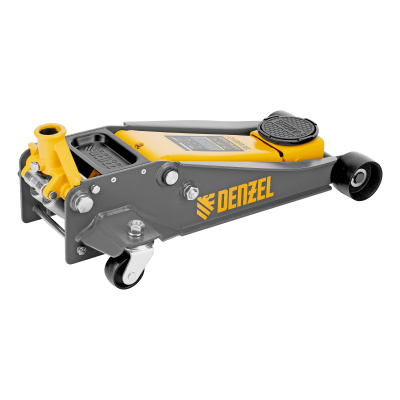Домкрат гидравлический подкатной, 3 т, 125-470 мм, быстрый подъем, проф. Denzel по ценам производителя в Санкт-Петербурге с доставкой по всей России