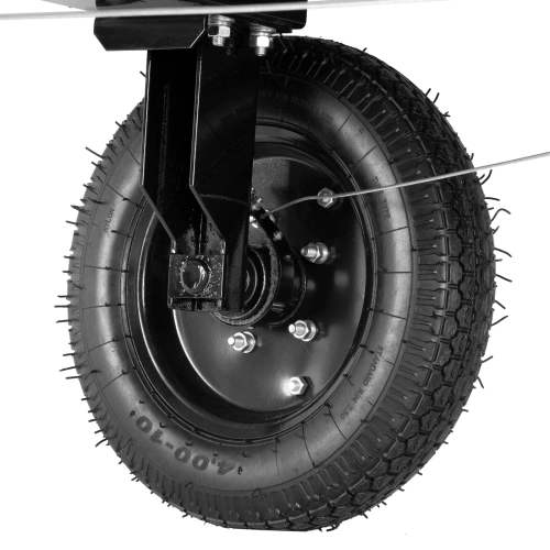 Прицеп для мотоблока TT-500, оцинк., груз. 500 кг, рег. сцепка, колеса 4.00-10, в упаковке Denzel по ценам производителя в Санкт-Петербурге с доставкой по всей России