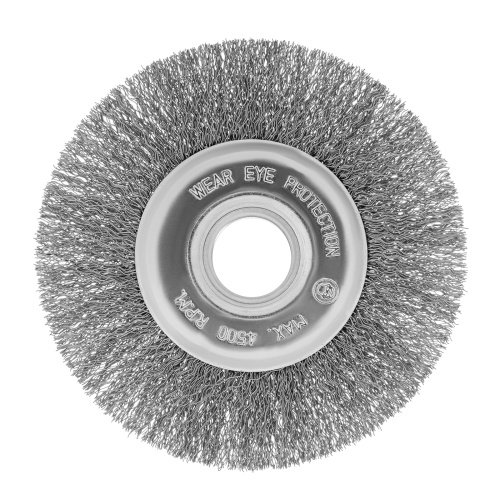 Щетка для УШМ, 125 мм, посадка 22.2 мм, плоская, витая проволока Сибртех по ценам производителя в Санкт-Петербурге с доставкой по всей России