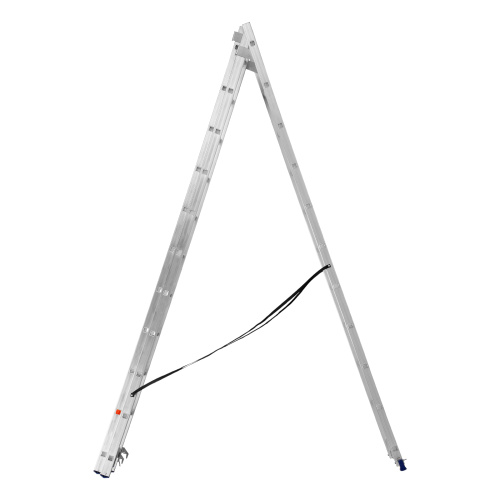 Лестница, 3 х 11 ступеней, алюминиевая, трехсекционная, Сибртех купить в Москве с доставкой по всей России | ProtosMarket.ru